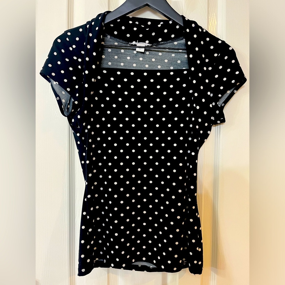 Dress Barn black and white blouse